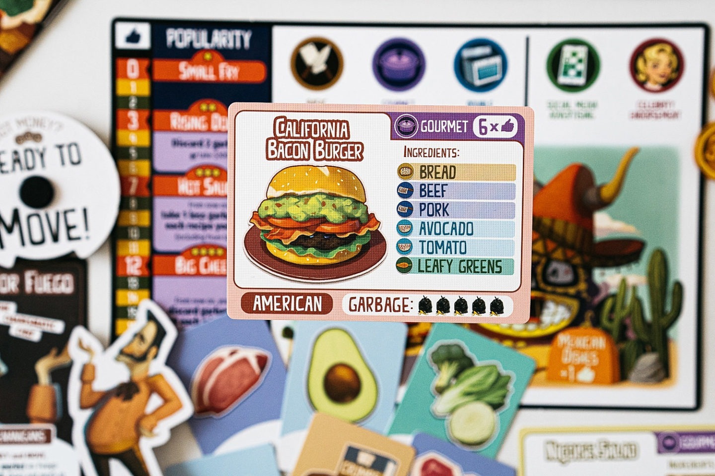 Rival Restaurants boardgame