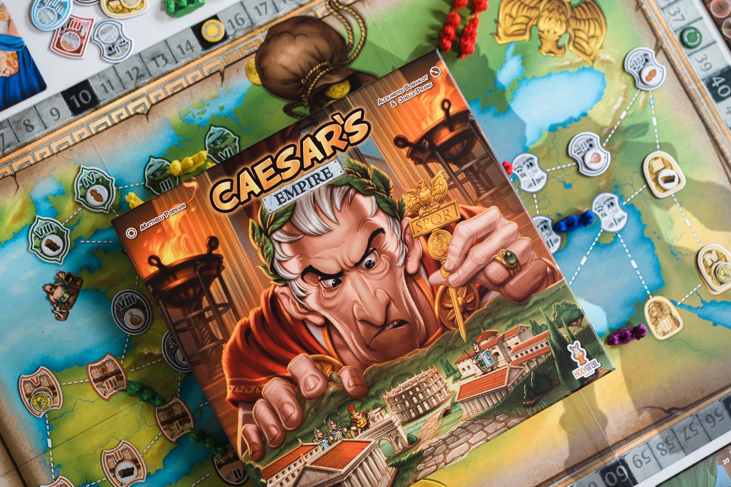 Caesar's Empire de César Synapse Holy grail games jeu de société boardgame 