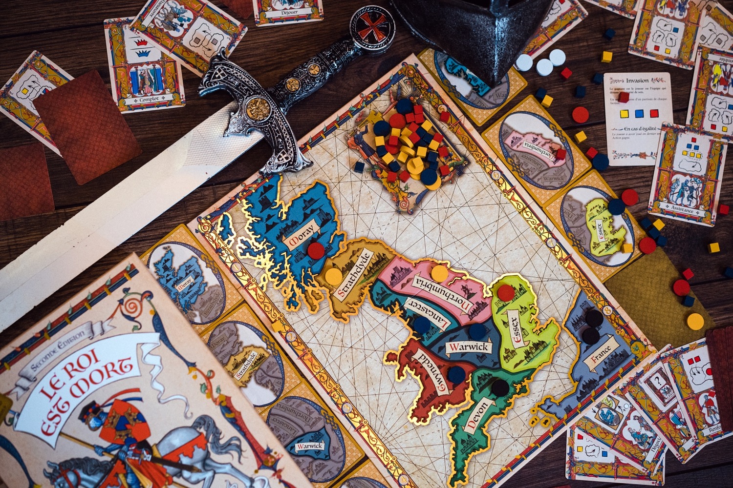 Le roi est mort king is death origames peer sylvester jeu de société boardgame