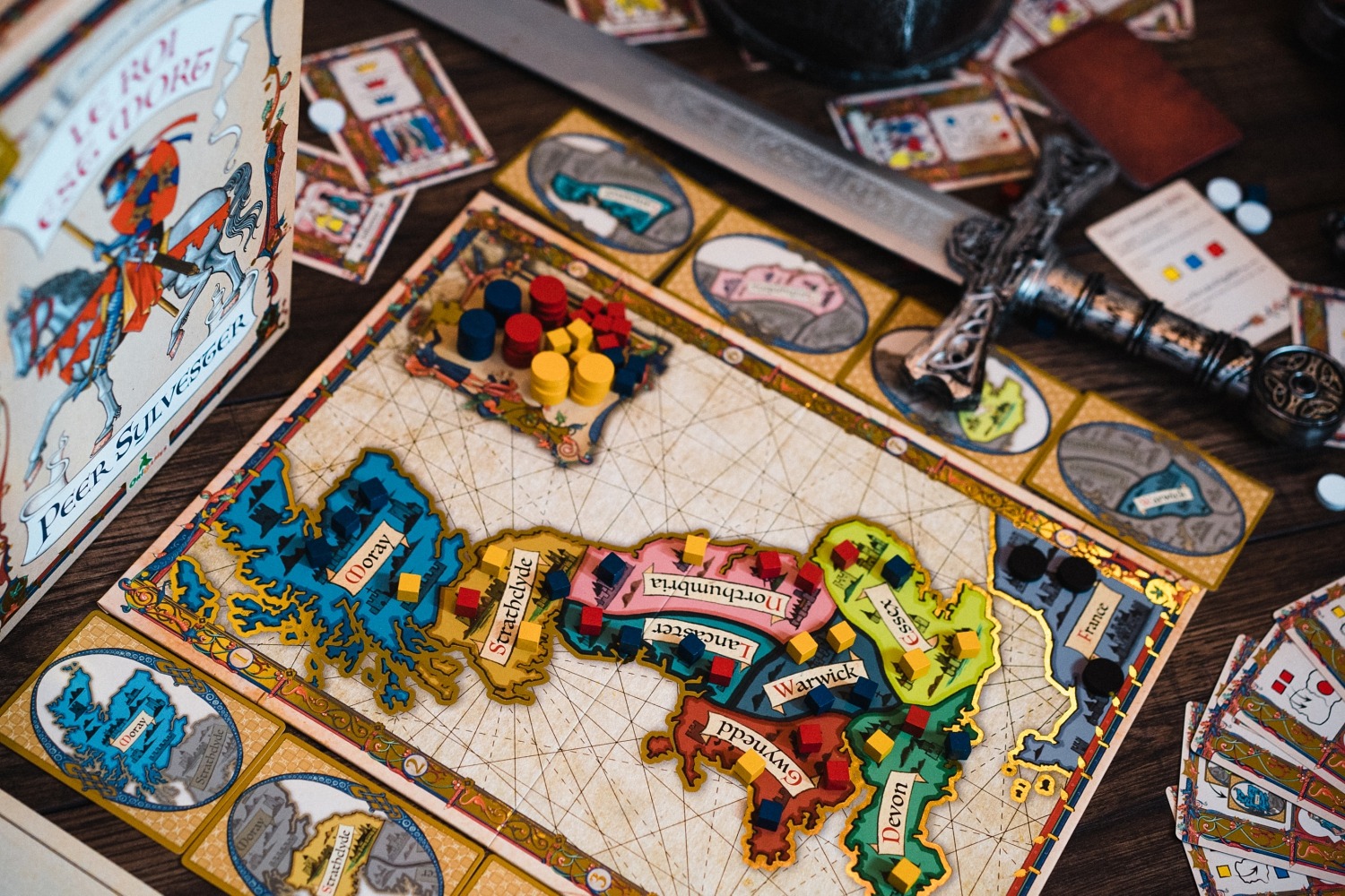 Le roi est mort king is death origames peer sylvester jeu de société boardgame