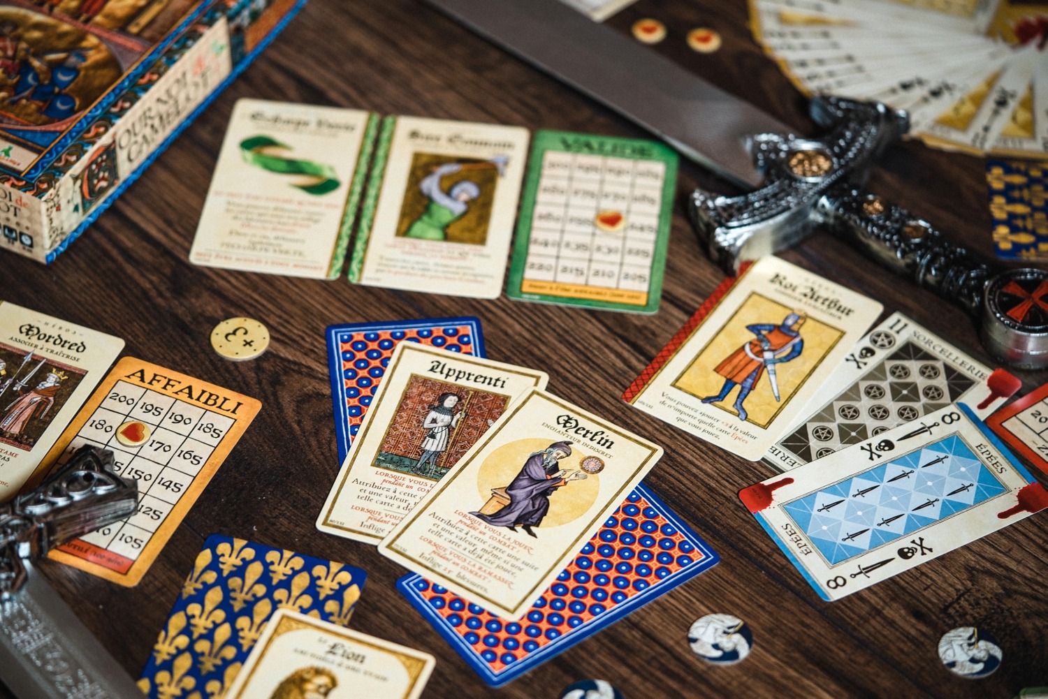 Le tournoi de Camelot origames jeu de société 