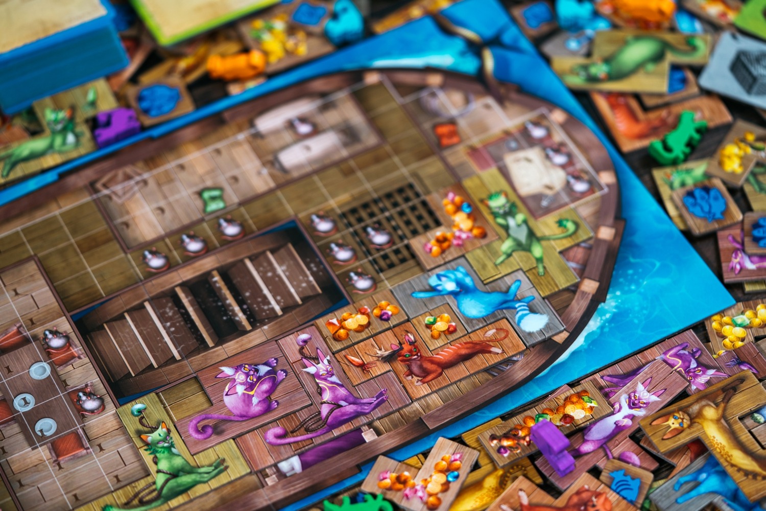 Ile des chats isle of cats lucky duck games jeu de société boardgame 