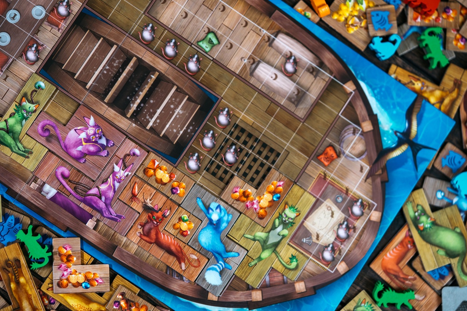 Ile des chats isle of cats lucky duck games jeu de société boardgame 