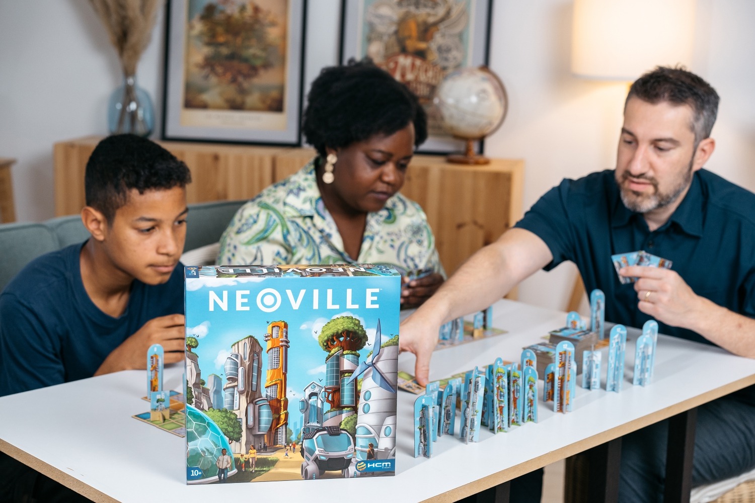 Neoville blue orange jeu de société boardgame