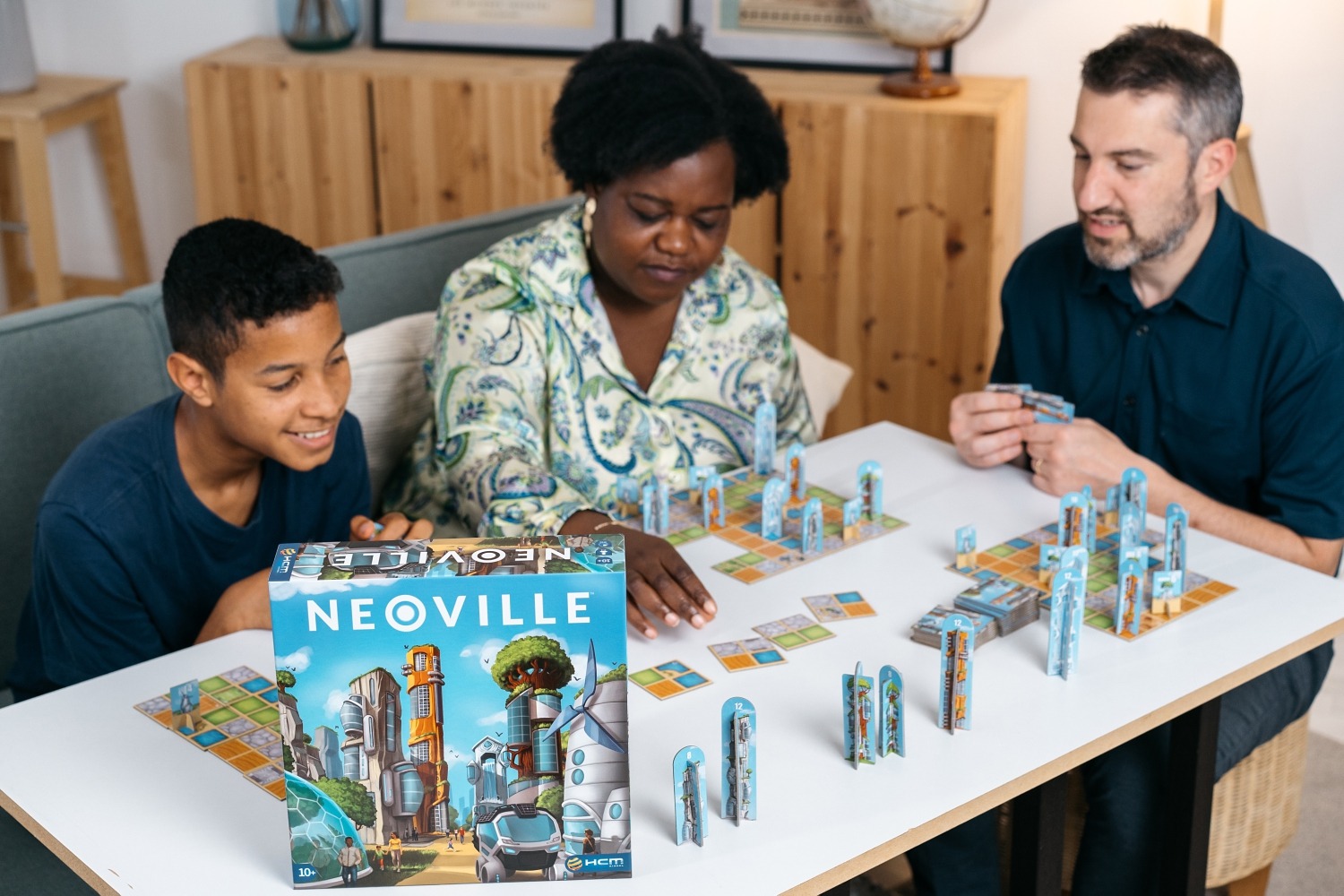 Neoville blue orange jeu de société boardgame