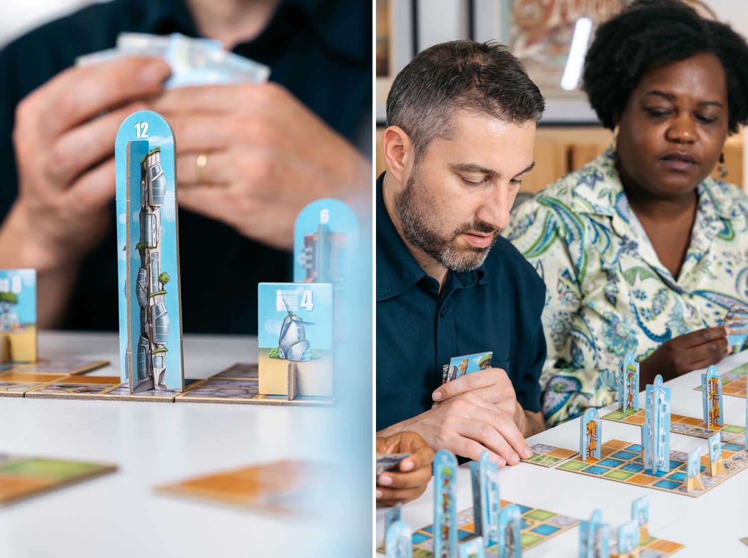 Neoville blue orange jeu de société boardgame