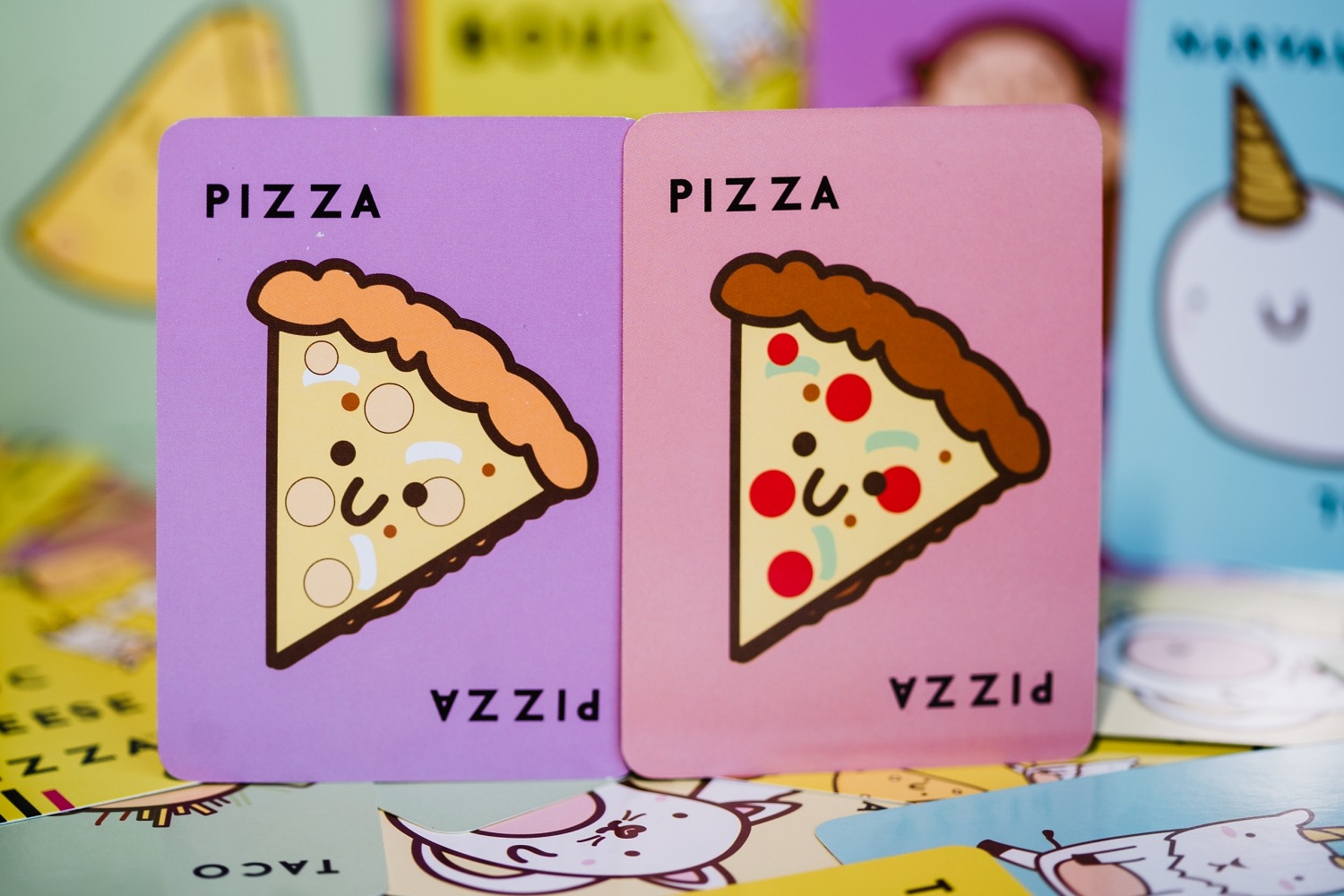 Taco chat bouc cheese pizza blue orange jeu de société boardgame tribuo