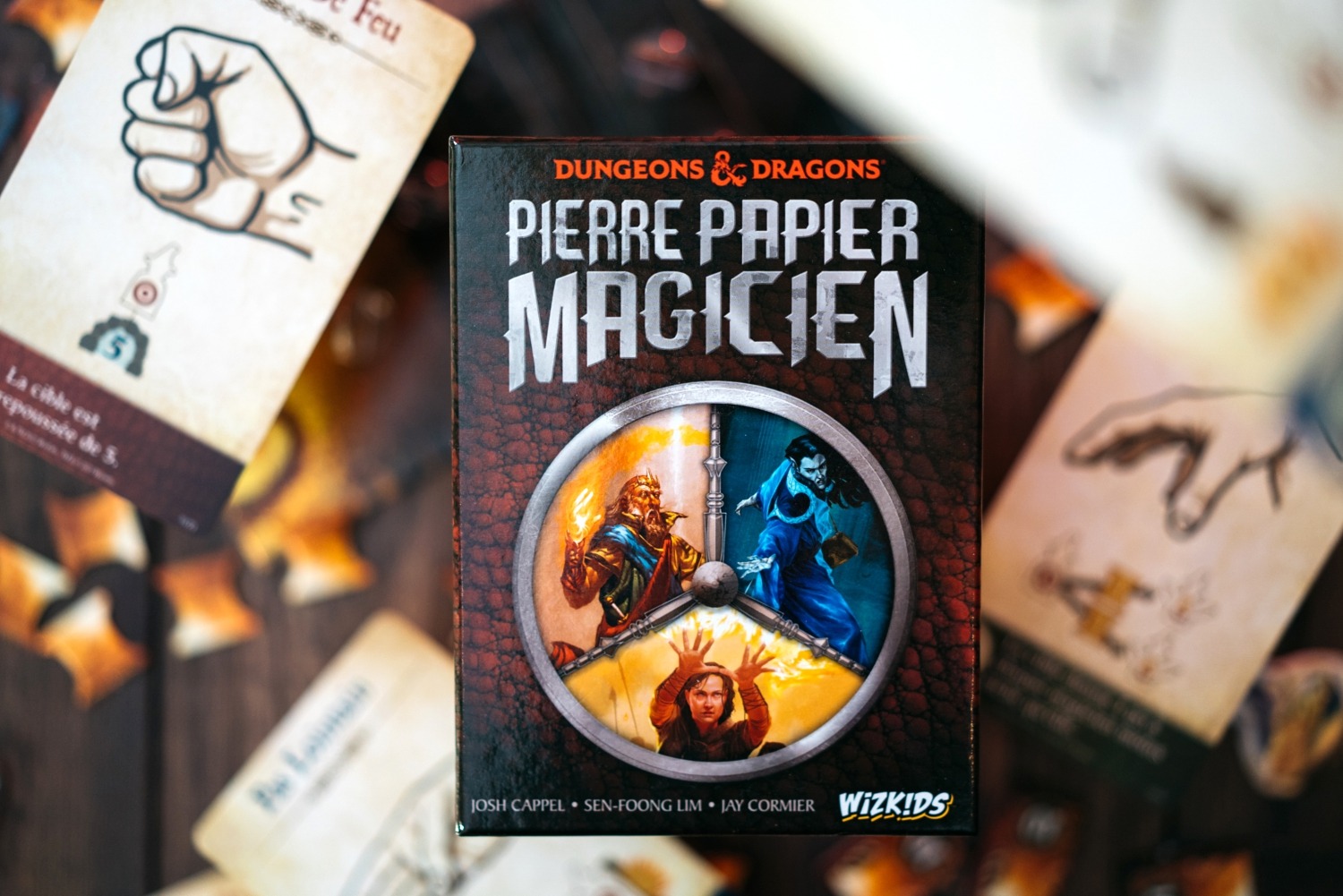 Pierre papier magicien dungeons & dragons wizikids origames jeu de société