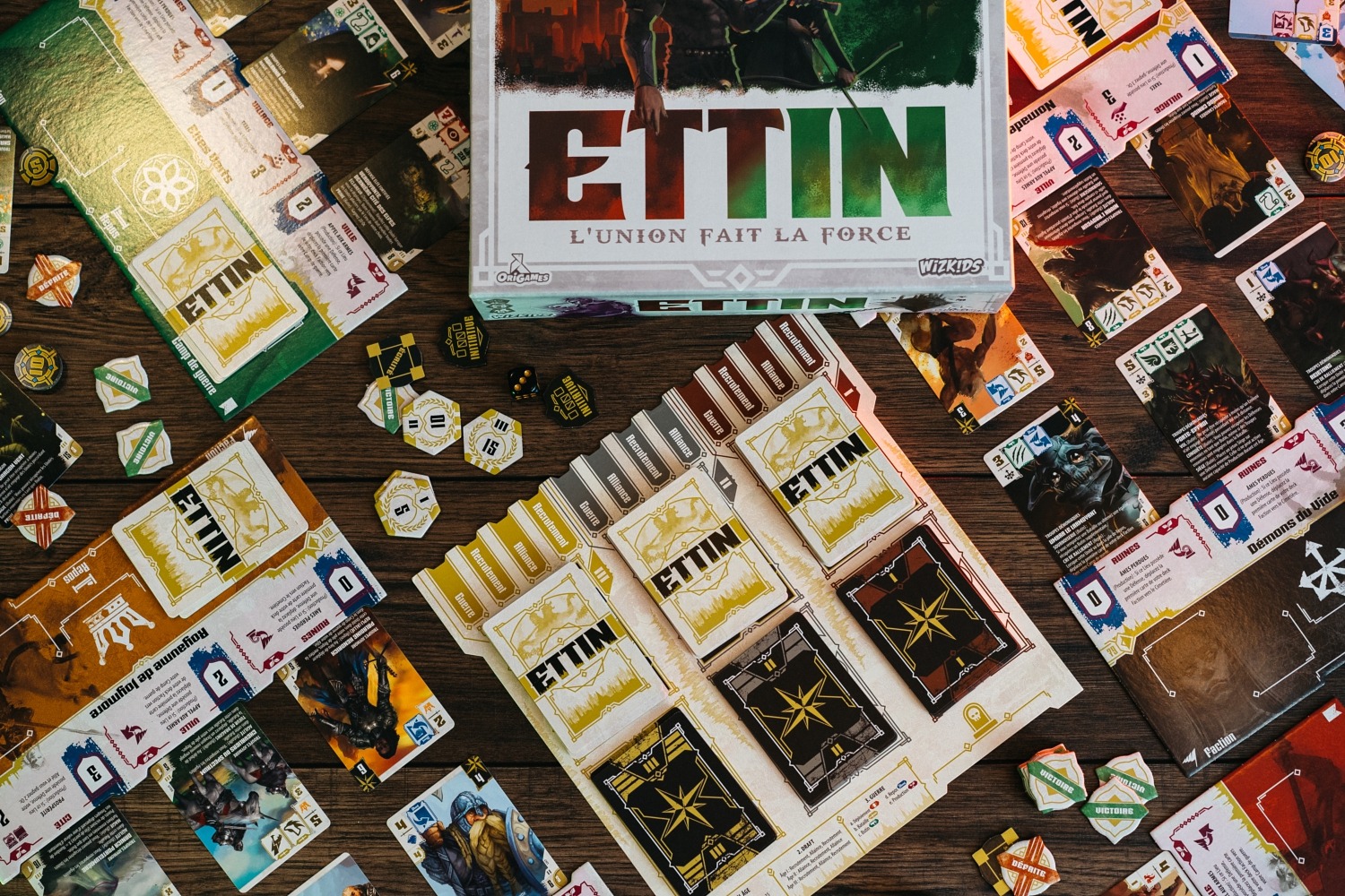 ETTIN : L'Union fait la Force origames wizigames boardgame jeu de société