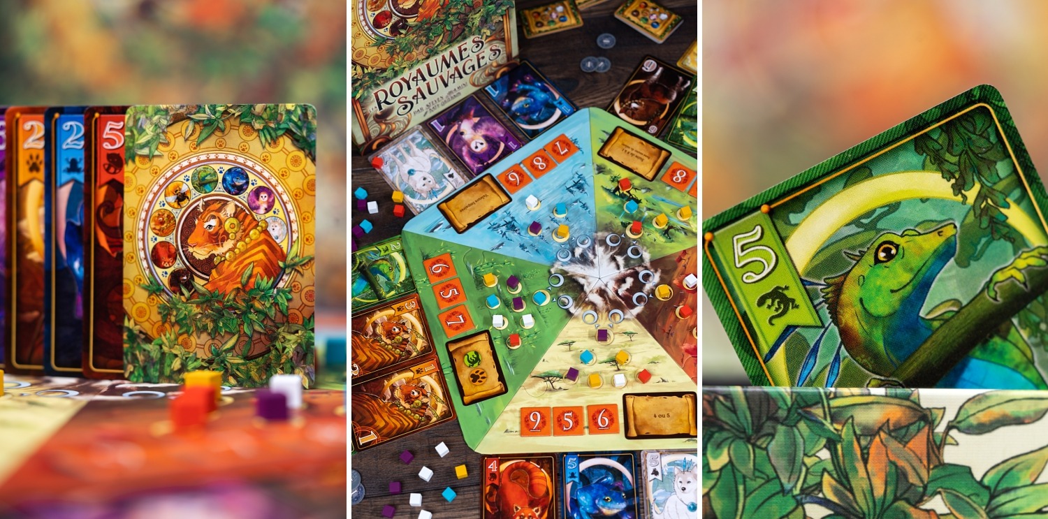 les royaumes sauvages animals kingdoms lucky duck games boardgame