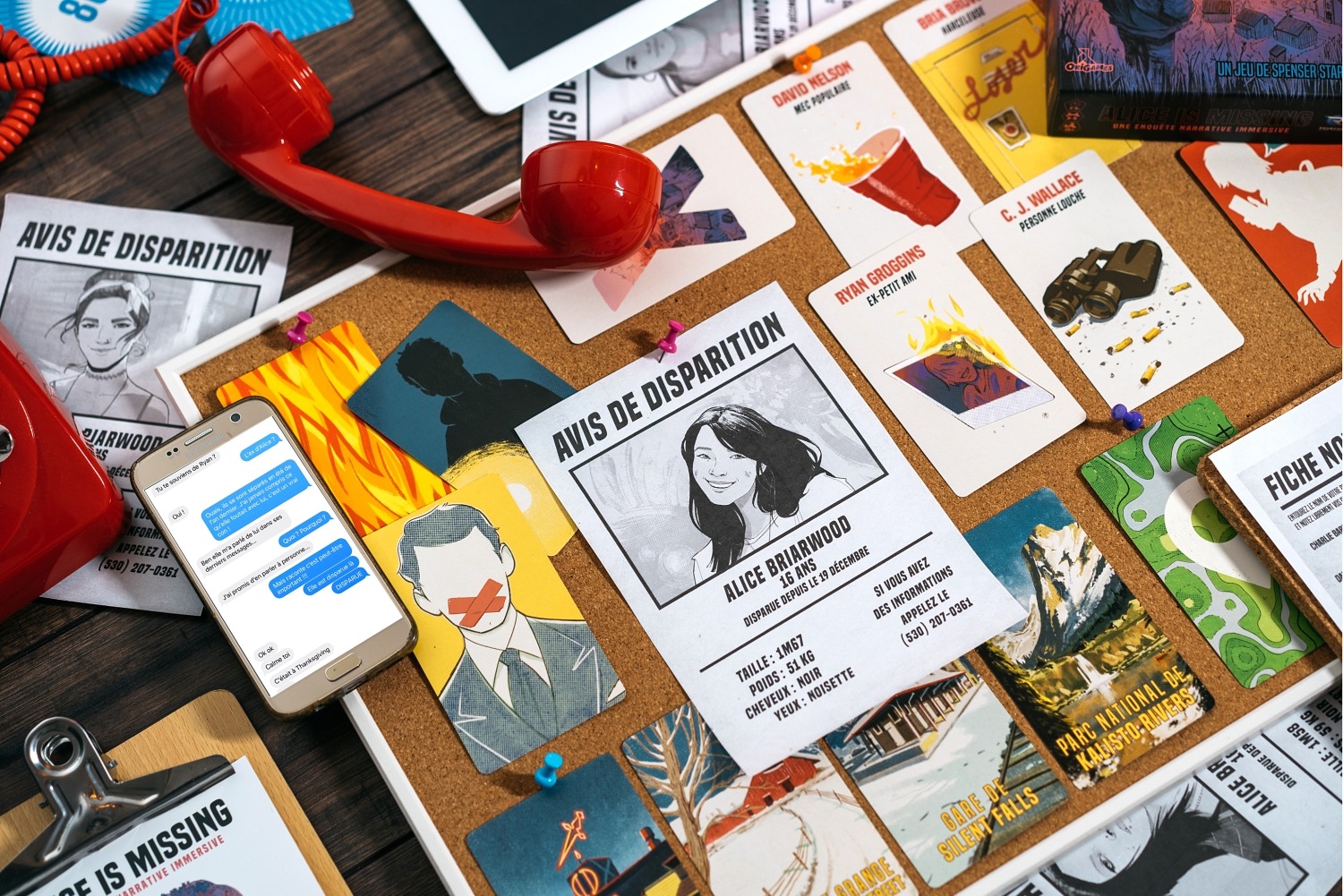Alice is missing Origames jeu de société boardgame 