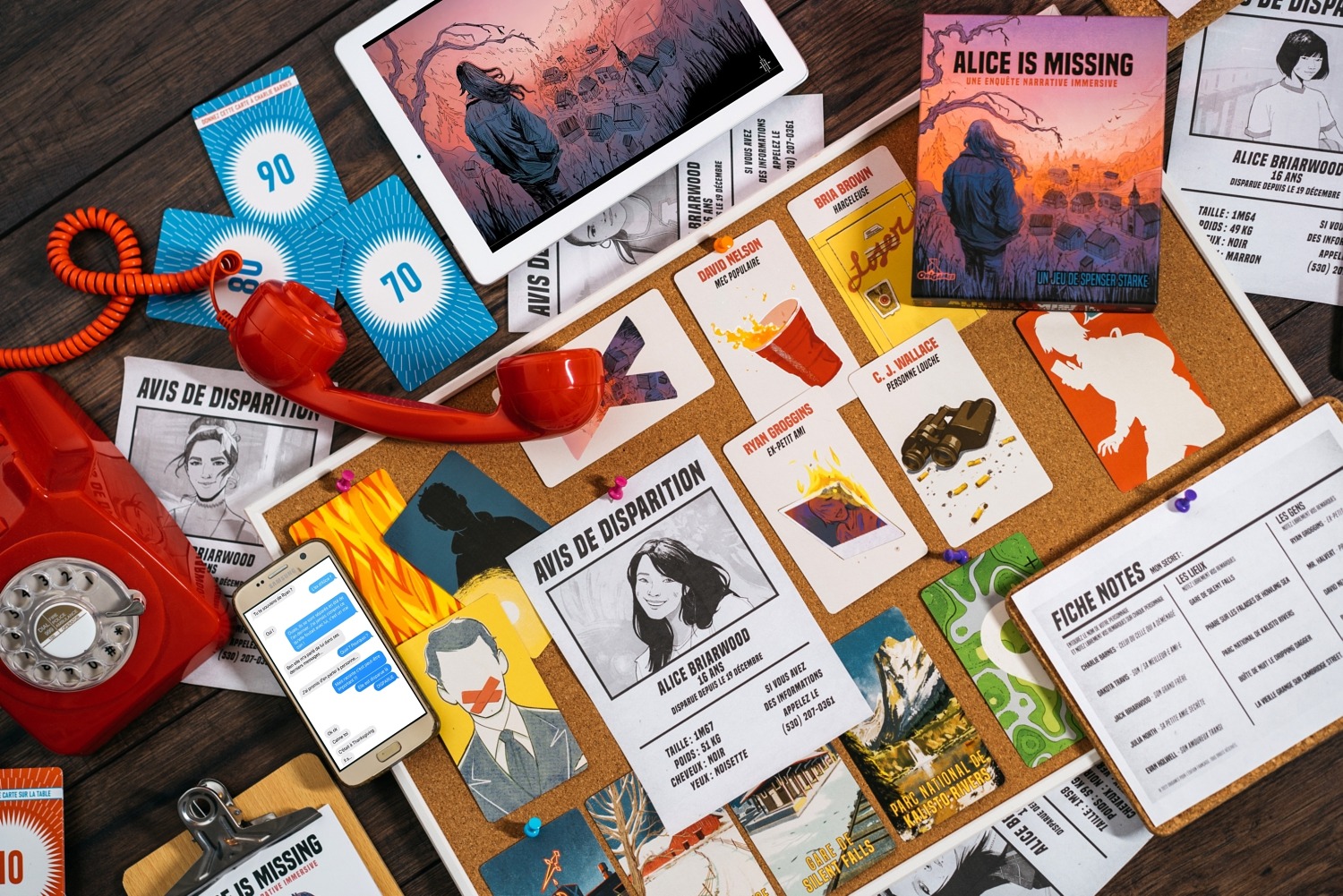 Alice is missing Origames jeu de société boardgame 