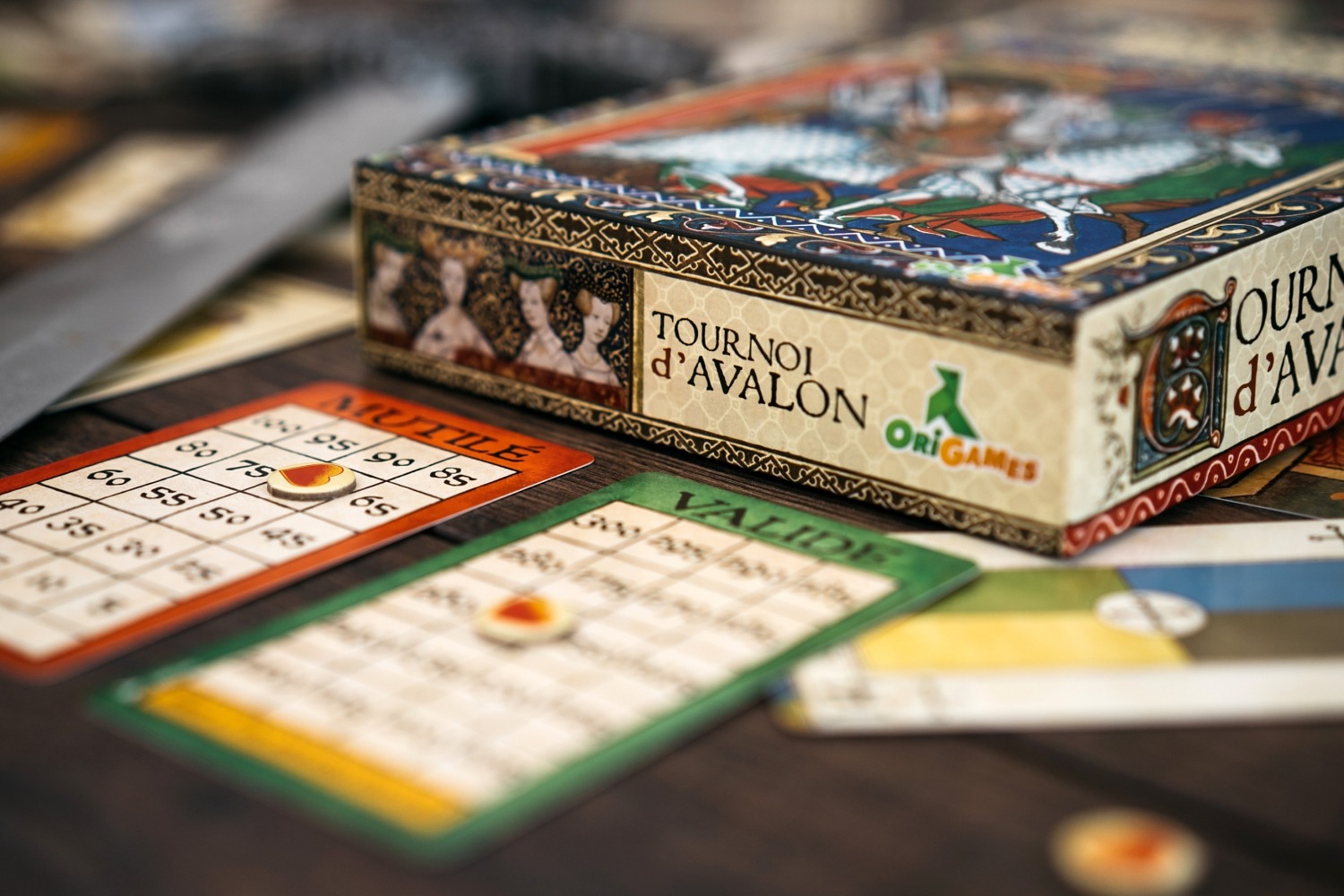 Le tournoi d'Avalon Origames jeu de société boardgame