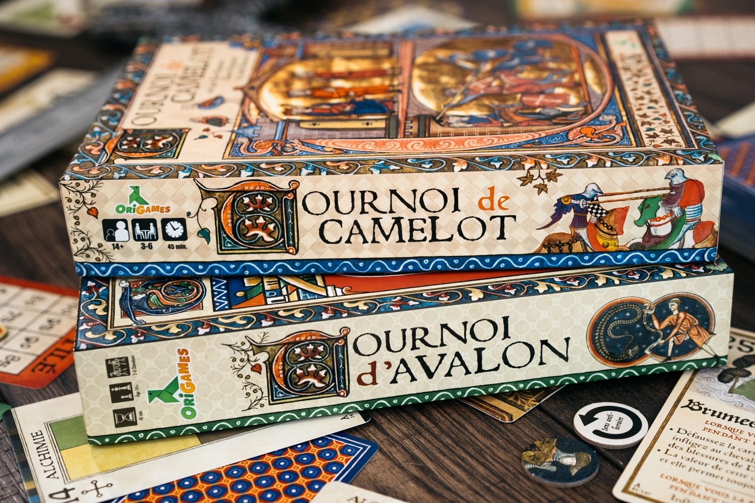 Le tournoi d'Avalon Origames jeu de société boardgame
