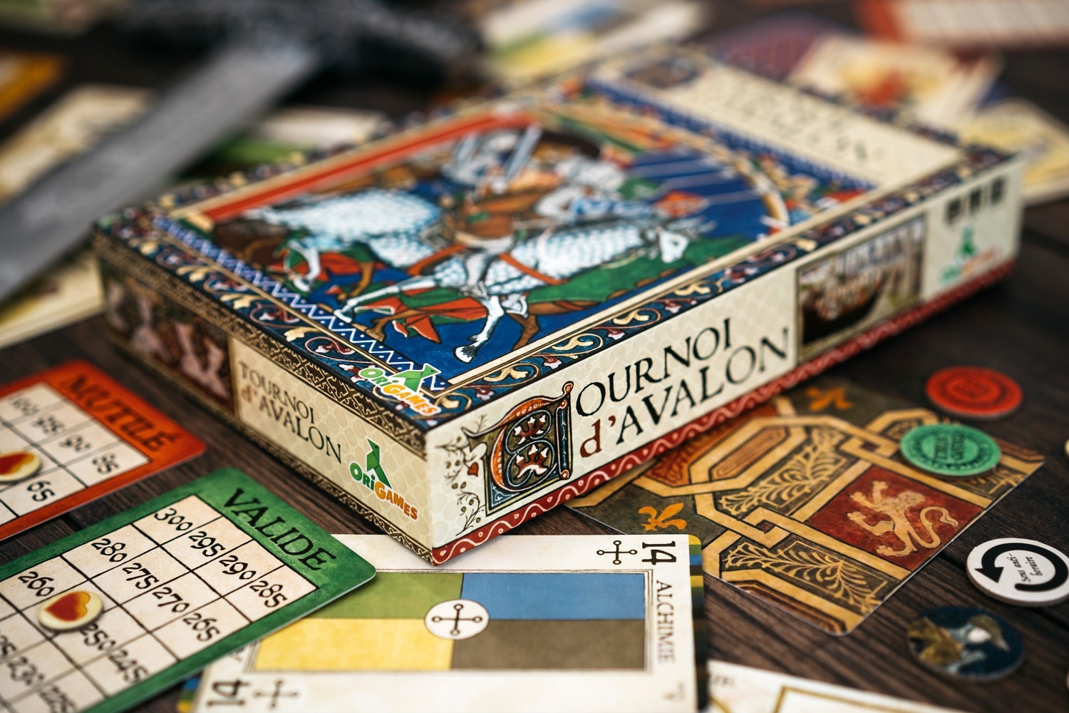 Le tournoi d'Avalon Origames jeu de société boardgame