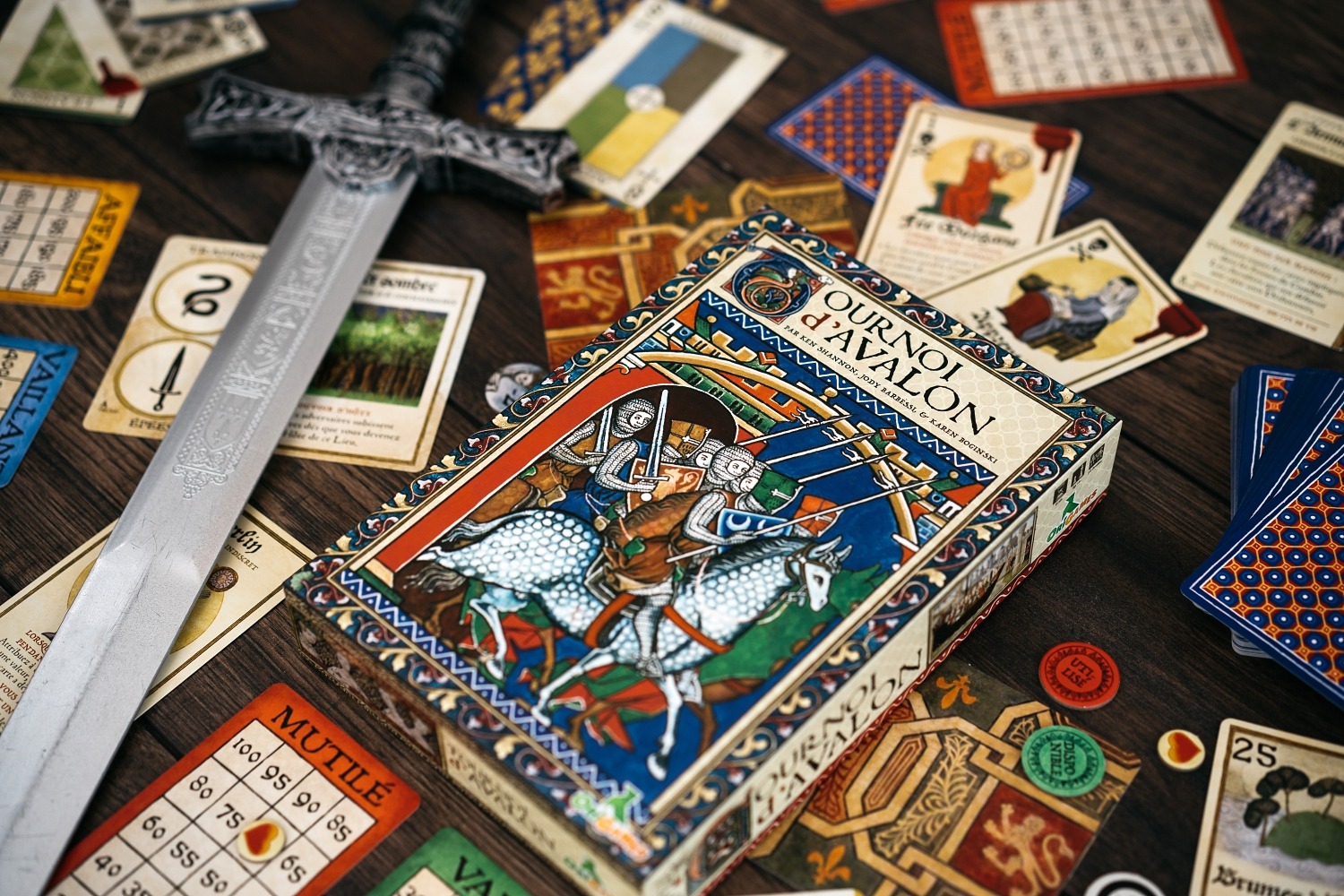 Le tournoi d'Avalon Origames jeu de société boardgame