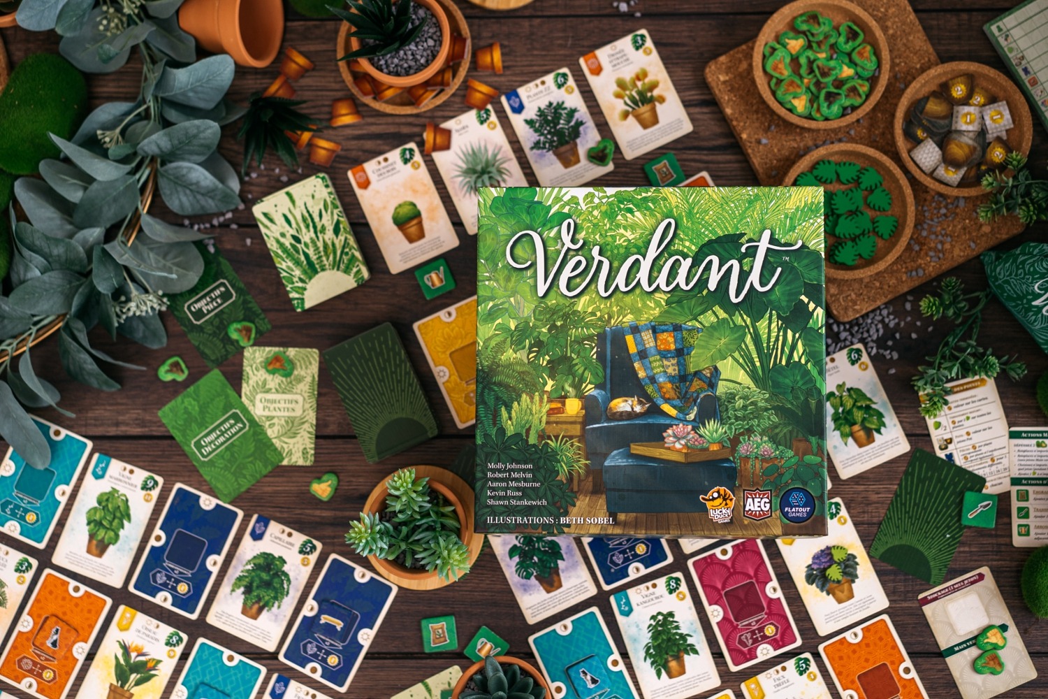 Verdant Lucky duck games jeu de société flatout games boardgame